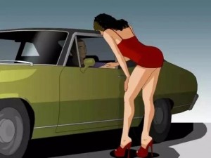 Create meme: car, prostitution