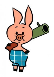 Create meme: Piglet from Winnie the Pooh with a gun, Piglet with a gun, Piglet pictures cartoon