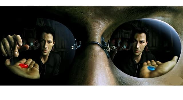 Create meme: red and blue pill, neo and Morpheus, neo and Morpheus pills