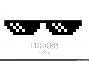 Create meme: pixel glasses, pixel glasses thug life, deal with it glasses PNG