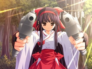 Create meme: anime girls with guns, anime