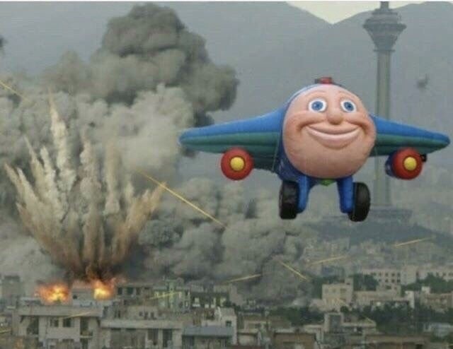 Создать мем: мем самолет, самолетик улетает от взрыва, в отпуске мем