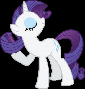 Create meme: Rarity pony