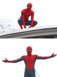 Create meme: captain america civil war, spiderman, spider-man return home