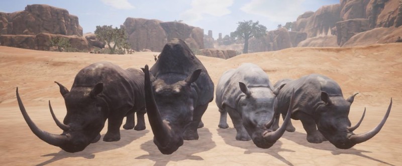 Создать мем: черный носорог, боевой носорог, wildcraft носорог