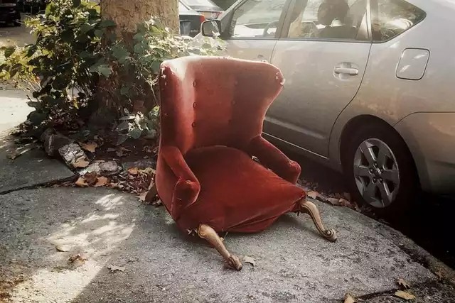 Create meme: humor jokes , strange photo, discarded sofa
