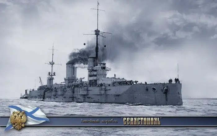 Создать мем: броненосец корабль, линкор российского императорского флота севастополь, линейные корабли российского императорского флота