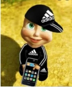 Create meme: screenshot, Adidas meme, Masha in Adidas