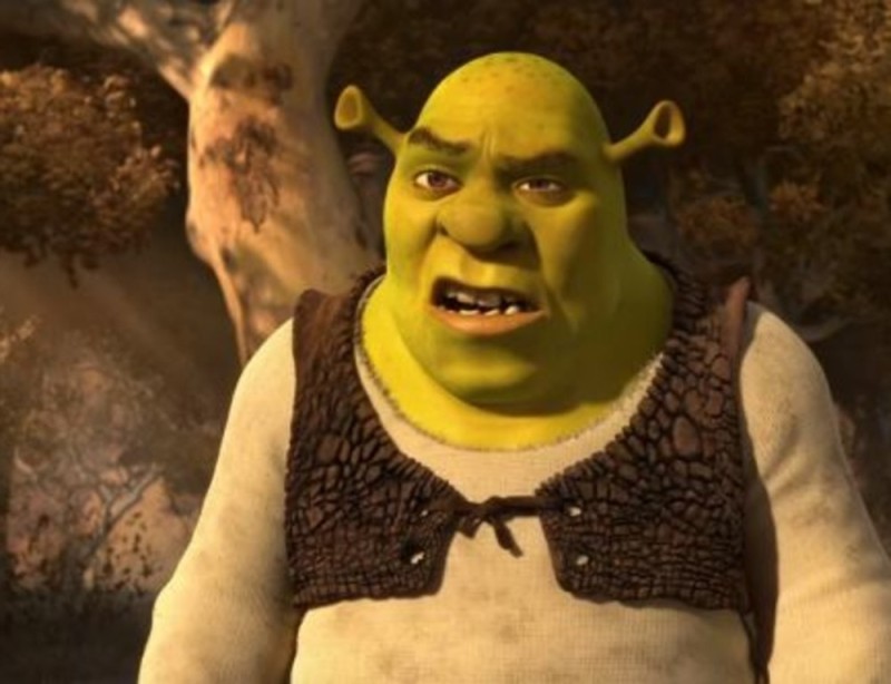 Create meme: Shrek , Shrek characters, Shrek in the king's costume