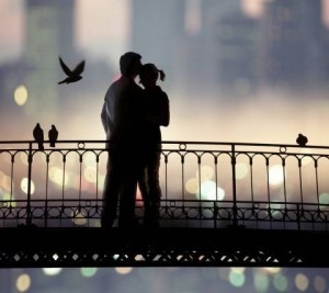 Create meme: girl night romantic date, romance the night, couple in love pictures