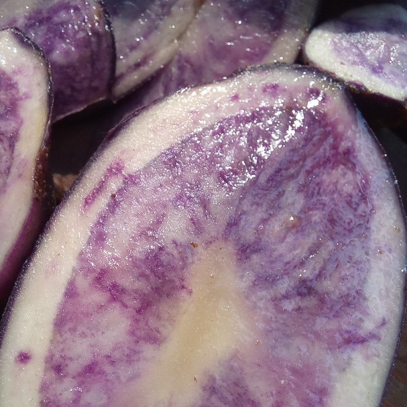 Create meme: purple potatoes, purple potatoes, purple potato variety