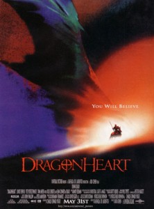 Создать мем: сердце дракона 1996 poster, сердце дракона dragonheart 1996, сердце дракона 1996