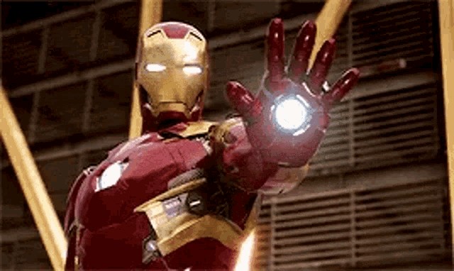 Create meme: The first Avenger is Iron Man, iron man , Mark 46 The First Avenger Standoff