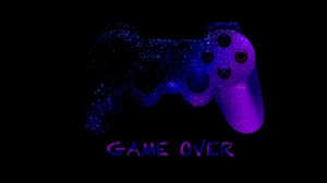 Create meme: the purple joystick on the PlayStation, neon joystick, gamepad