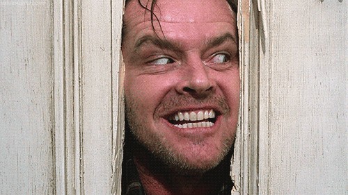 Create meme: Jack Nicholson shining meme, the radiance of the king, the shining Jack Nicholson with an axe