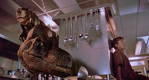 Создать мем: тираннозавр рекс парк юрского периода 1993, раптор парк юрского периода 1993, парк юрского периода 1993