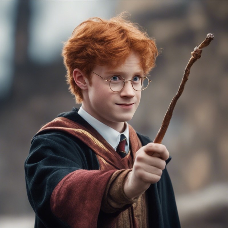 Create meme: harry potter heroes, Harry Potter Ron's wand, Harry potter ron