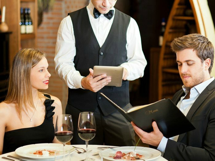 Create meme: dinner in the restaurant, the man in the restaurant, a guy and a girl in the restaurant