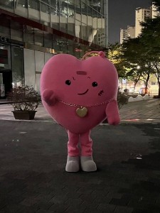 Create meme: red heart, line friends, bt 21