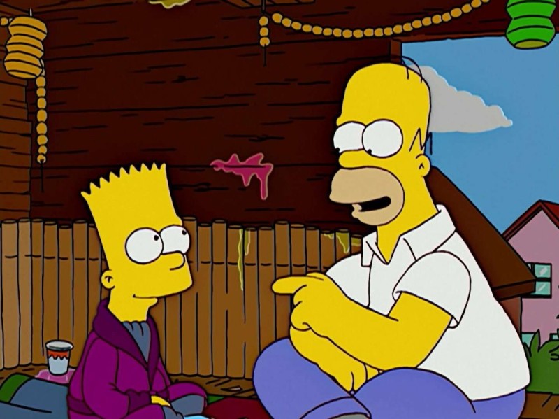 Create meme: The Simpsons Homer and Bart, Homer , Bart Simpson 