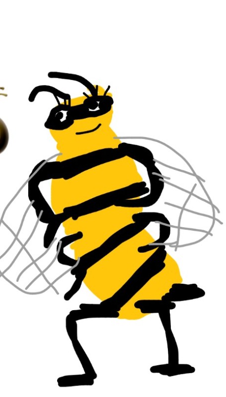 Создать мем: маленькая пчела, пчелка, пчела на белом фоне