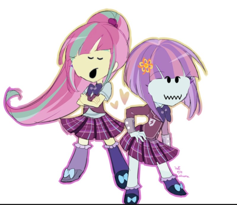 Create meme: Sunny Fleur and sour Sweet, sour sweet, lily Pony Equestria Girls