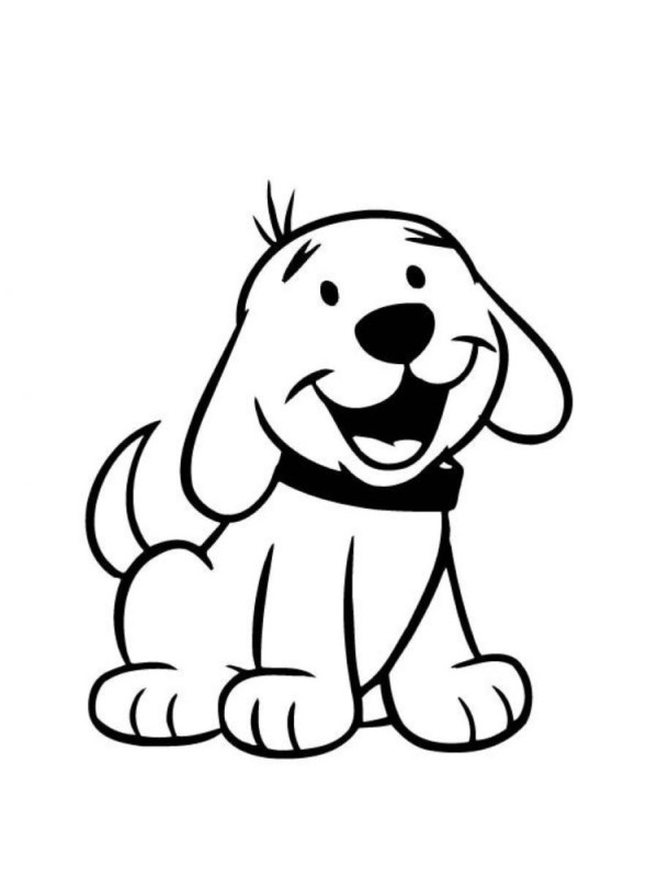 Create meme: doggie drawing, A coloring dog, Dog drawing for children is simple