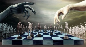 Create meme: God, play chess, The theme of the game in competition