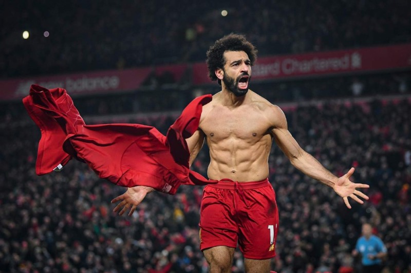 Create meme: man city liverpool, Mohammed Salah torso, Mohammed Salah