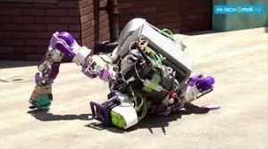 Создать мем: пьяный робот gif, робот, optimus prime vs galvatron stop motion