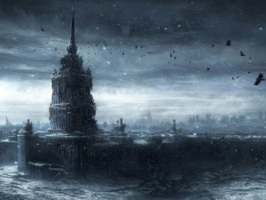 Create meme: the Kremlin, moscow, post apocalyptic