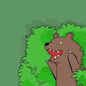 Создать мем: мем медведь из кустов, мем медведь, медведь кусты