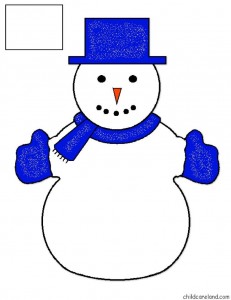 Создать мем: детали снеговика для вырезания, снеговик для вырезания, шаблон снеговика