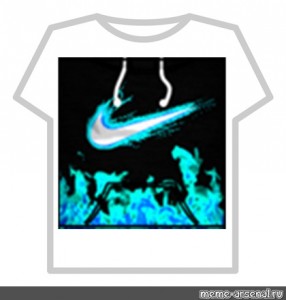 flaming nike logo roblox