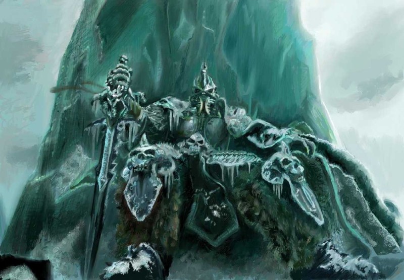 Create meme: ice throne warcraft, The undead king, game Warcraft