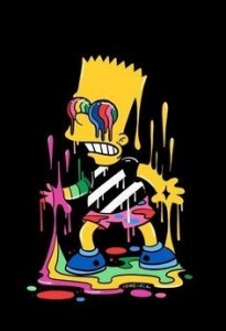 Create meme: memes the simpsons, psychedelic drawings, the simpsons sketches