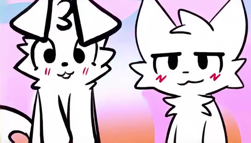Create meme: anime , kawaii cats, anime cat
