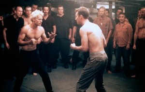 Create meme: fight club brad pitt, fight club