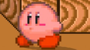 Create meme: poring pixel, pixel Kirby from kirby star, Kirby 8bit