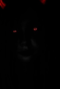 Create meme: black, pictures of wolf with red eyes, black