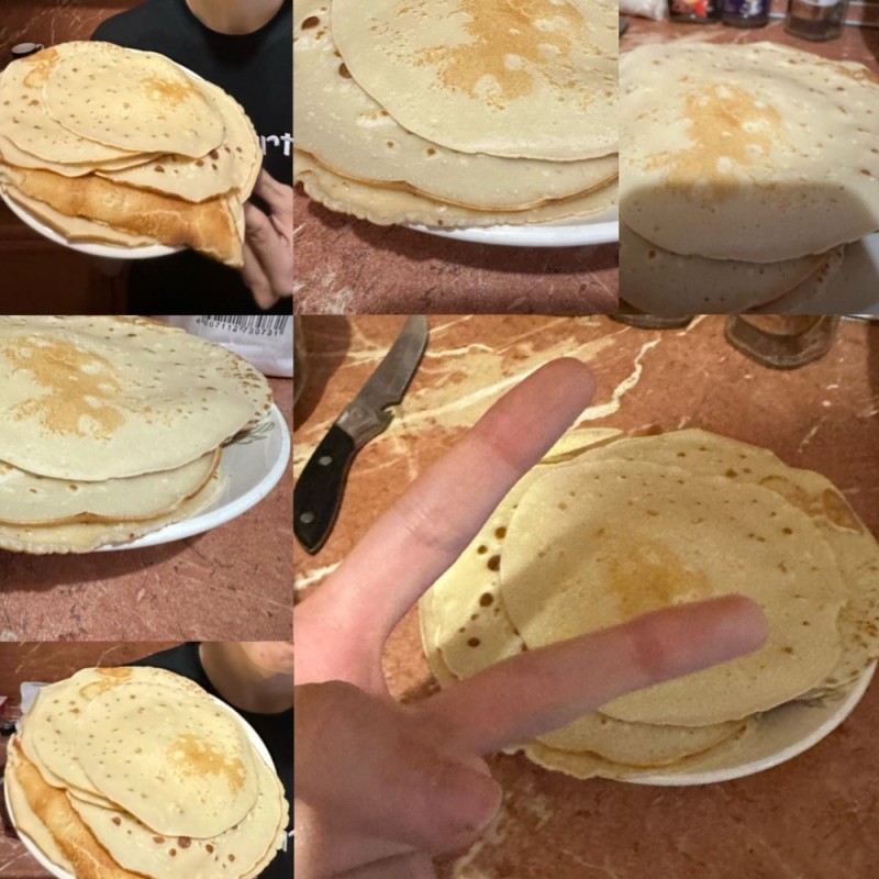 Create meme: pancakes , crepes and pancakes, cook pancakes