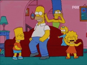Create meme: the simpsons funny, the simpsons dance, the simpsons