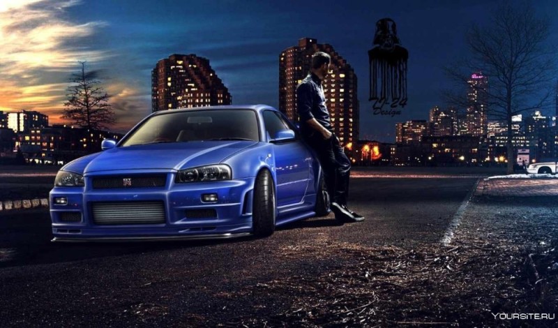 Create meme: nissan skyline , nissan skyline gtr r34, skyline r34 paul walker