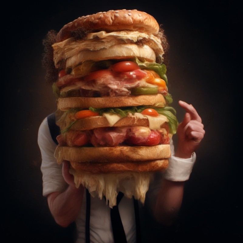 Создать мем: большой гамбургер, еда фастфуд, еда