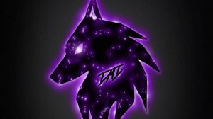 Create meme: neon purple, wolf, logo purple wolf