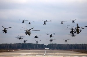 Create meme: army aviation, the Kubinka airfield helicopters, mi 26 and 2 ka 52