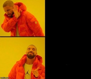 Create meme: drake meme, drake mem, drake mem logic