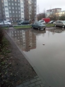 Create meme: flooded the town of Rossosh, the flood, Kaliningrad flood