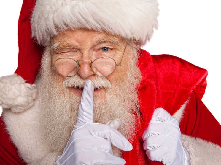 Create meme: the secret santa claus, evil Santa Claus, santa claus