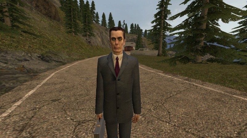 Create meme: garry’s mod, half life g man, gman garry's mod